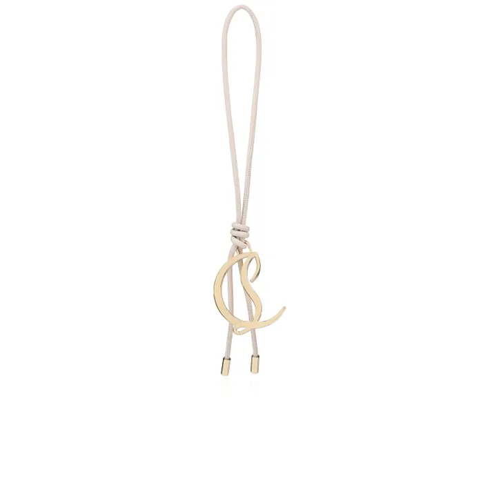 MenWomen CL Logo Bag Charm 8211 Smooth Calf Leather 8211 Leche Christian Louboutin Keychains MenWomen CL Logo Bag Charm 8211 Smooth Calf Leather 8211 Leche Christian Louboutin Keychains