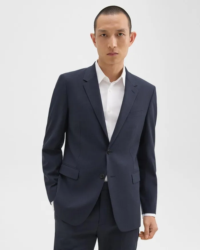 MenWomen Theory Blazers Jackets Chambers Blazer In Stretch Wool Navy