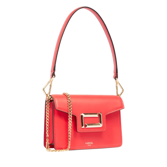 Mini Flap Bag Kiss Red Women Lancel Shoulder Bags Mini Flap Bag Kiss Red Women Lancel Shoulder Bags