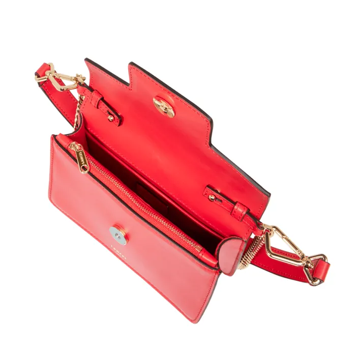Mini Flap Bag Kiss Red Women Lancel Shoulder Bags Mini Flap Bag Kiss Red Women Lancel Shoulder Bags