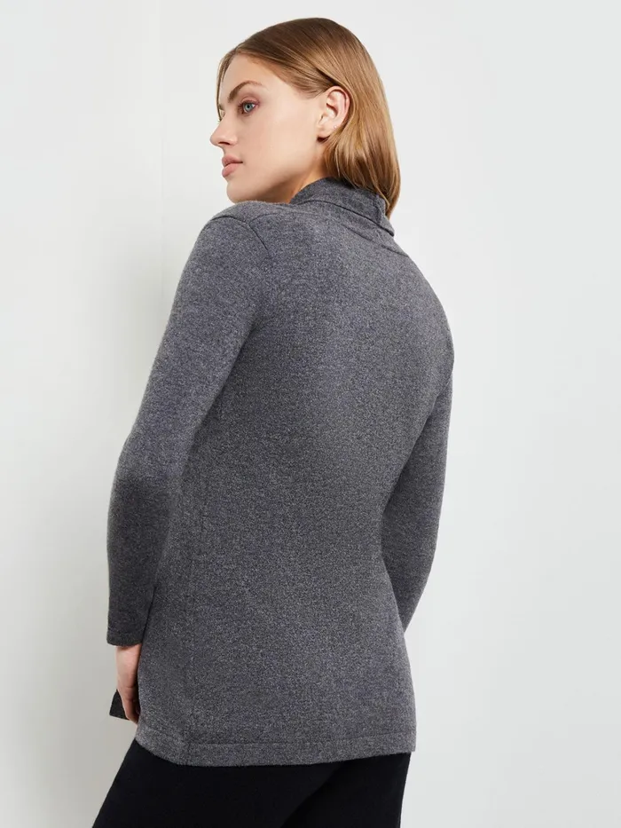 Misook Buckle Detail Shawl Collar Cashmere Cardigan Women Jackets and Coats Misook Buckle Detail Shawl Collar Cashmere Cardigan Women Jackets and Coats