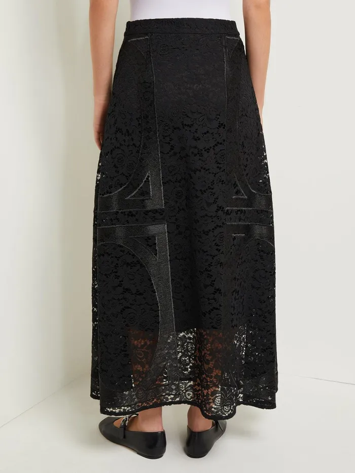 Misook Modern Fit Textural Woven Maxi Skirt Women Skirts