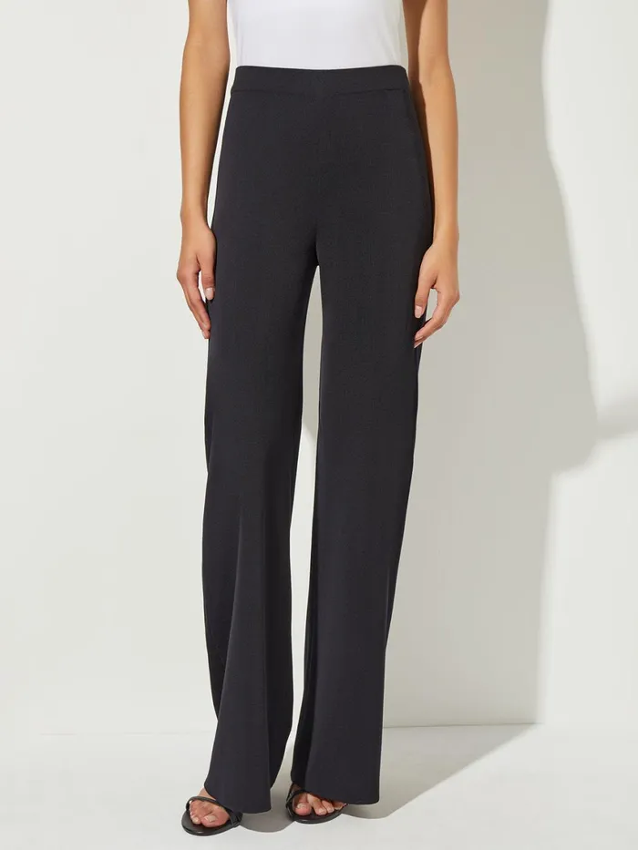 Misook Palazzo Knit Pants Women Pants and Shorts