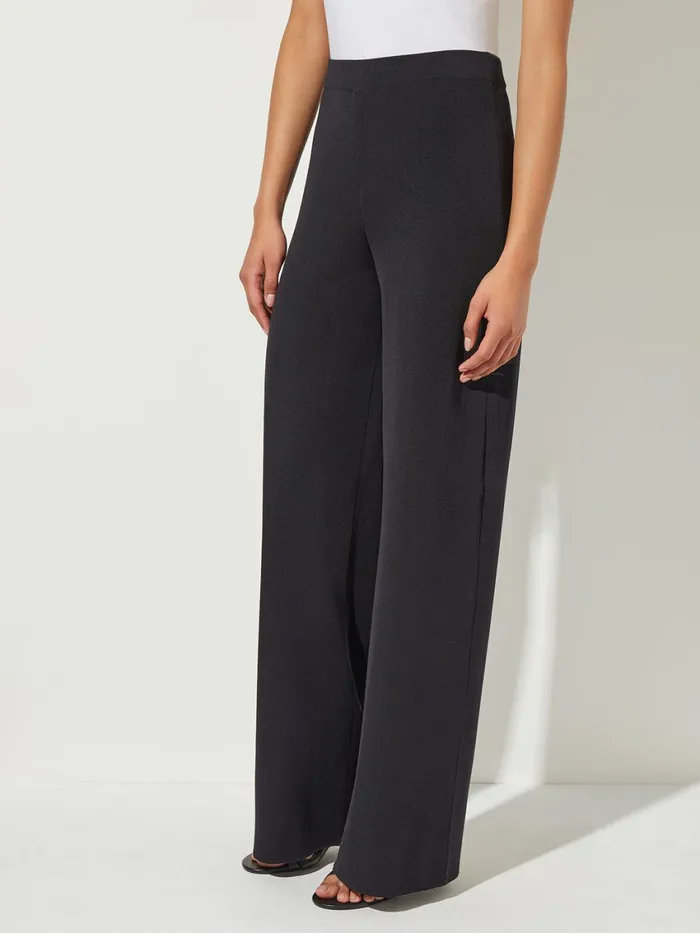 Misook Palazzo Knit Pants Women Pants and Shorts