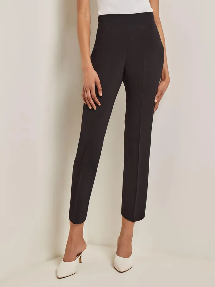 Misook Petite FullLength Flat Knit Pant Women Pants and Shorts