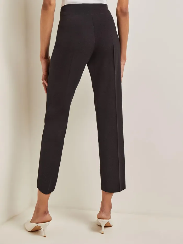 Misook Petite FullLength Flat Knit Pant Women Pants and Shorts