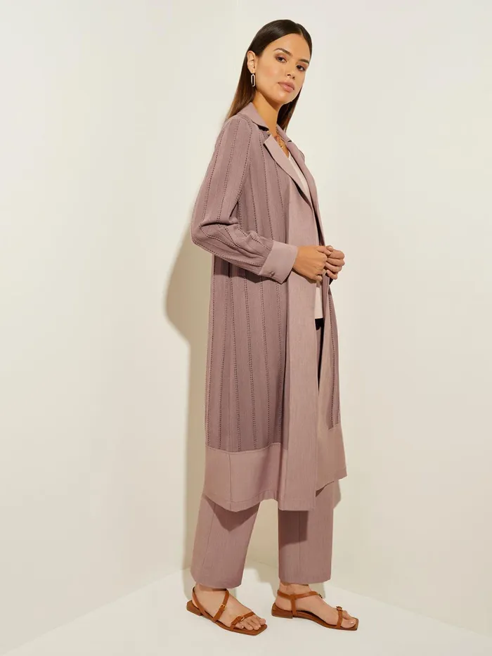 Misook Sheer Duster 8211 Long Brown Coat Misook Women Jackets and Coats Misook Sheer Duster 8211 Long Brown Coat Misook Women Jackets and Coats