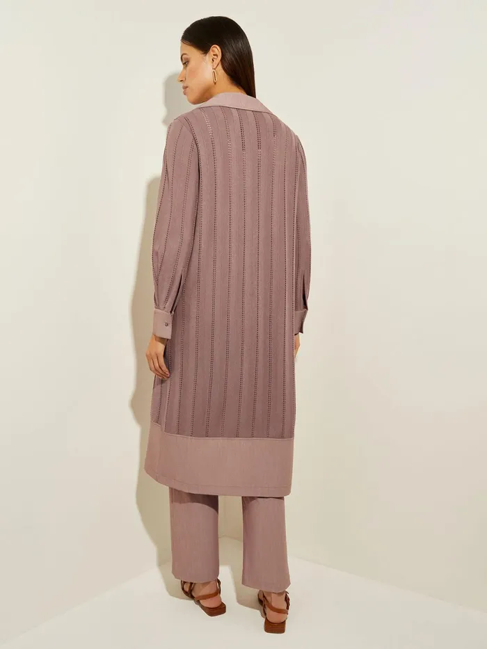 Misook Sheer Duster 8211 Long Brown Coat Misook Women Jackets and Coats Misook Sheer Duster 8211 Long Brown Coat Misook Women Jackets and Coats