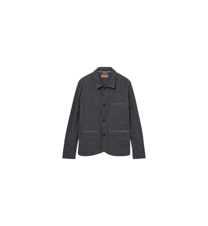 MOS MOSH MMGJenson Knit Jacket Charcoal Melange Men Jackets