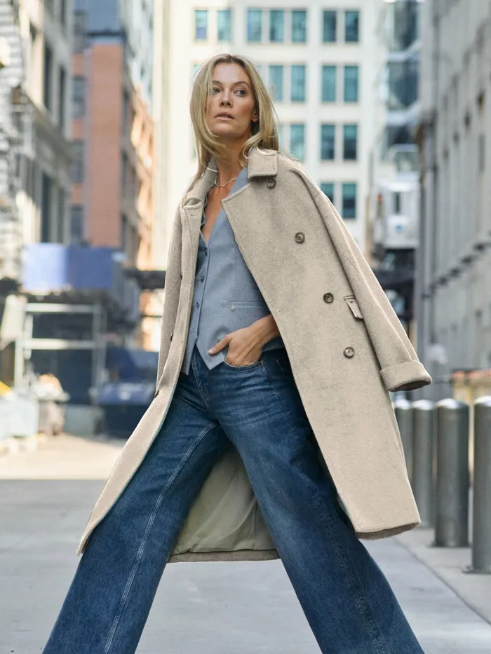 MOS MOSH MMVenice Wool Jacket Feather Gray Women Jackets and Coats