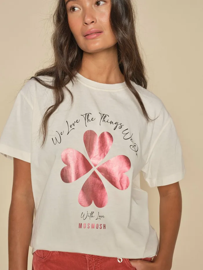 MOS MOSH Tees Women MMGirit OSS Tee Ecru