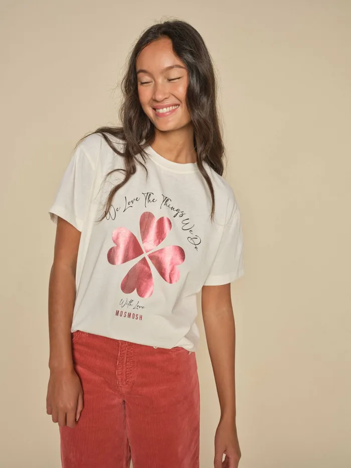 MOS MOSH Tees Women MMGirit OSS Tee Ecru