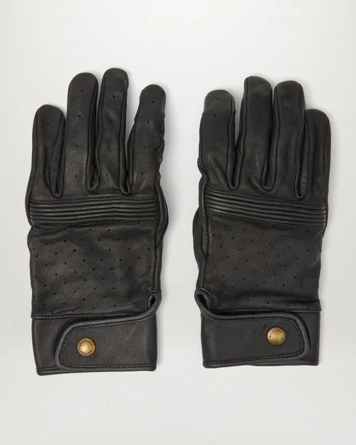 Motorcycle Accessories Men Belstaff Montgomery Motorcycle Gloves Black