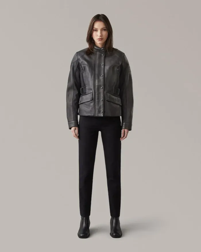 Motorcycle Armour MenWomen Belstaff Westerly Motorcycle Jacket Black