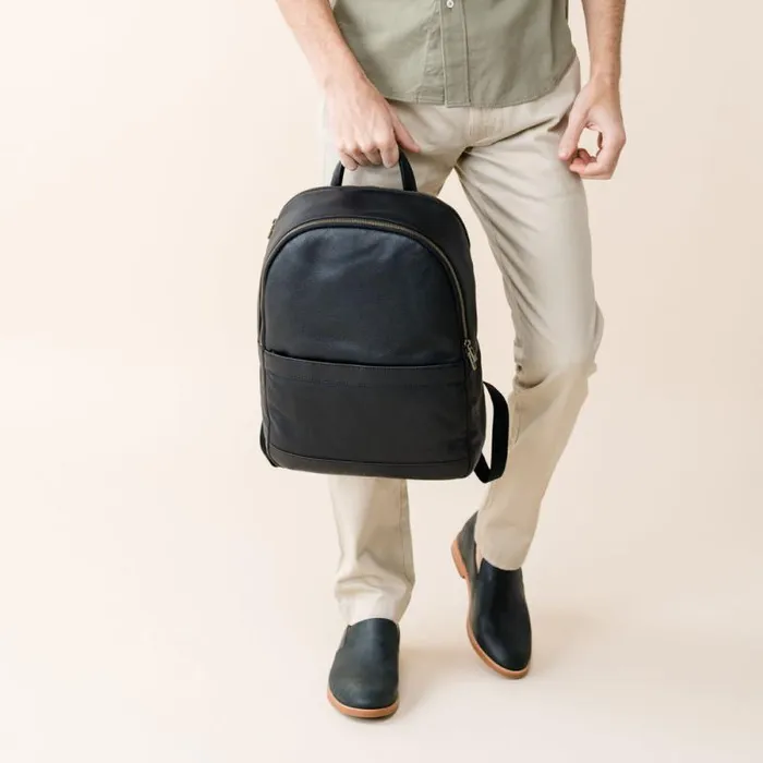 Nisolo Bags and Wallets Men Alex Commuter Backpack Black Nisolo Bags and Wallets Men Alex Commuter Backpack Black
