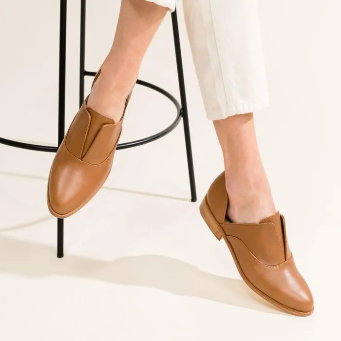 Nisolo Flats and Slip Ons Women Emma D039Orsay Oxford 20 Nutmeg Nisolo Flats and Slip Ons Women Emma D039Orsay Oxford 20 Nutmeg