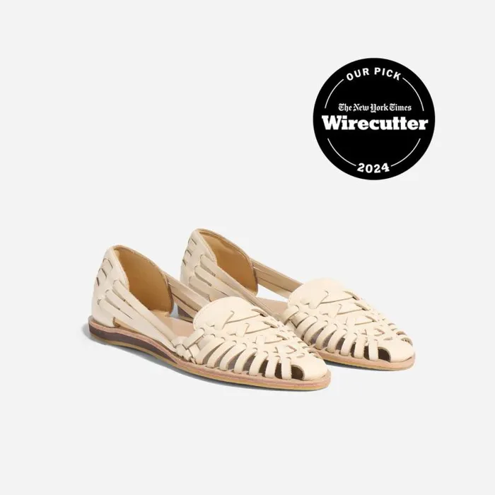 Nisolo Flats and Slip Ons Women Huarache Sandal Bone