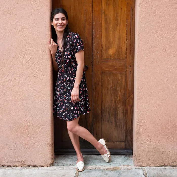 Nisolo Flats and Slip Ons Women Huarache Sandal Bone