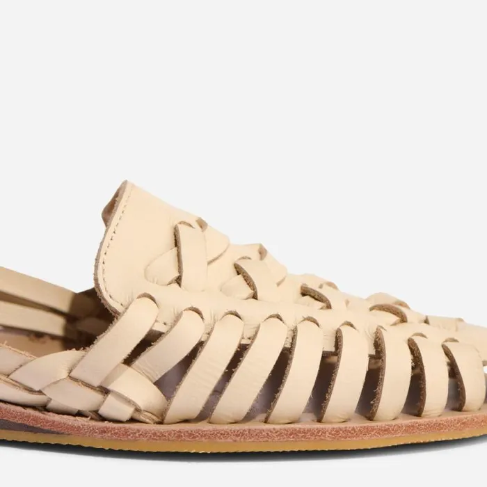 Nisolo Flats and Slip Ons Women Huarache Sandal Bone