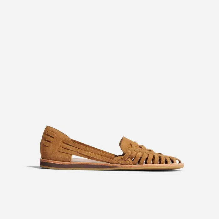 Nisolo Flats and Slip Ons Women Huarache Sandal Caramel Nisolo Flats and Slip Ons Women Huarache Sandal Caramel