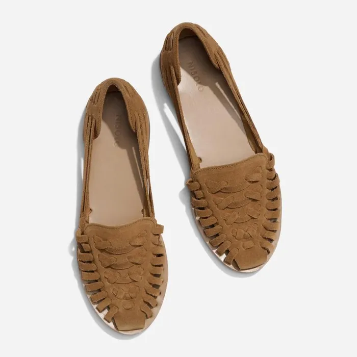 Nisolo Flats and Slip Ons Women Huarache Sandal Caramel Nisolo Flats and Slip Ons Women Huarache Sandal Caramel