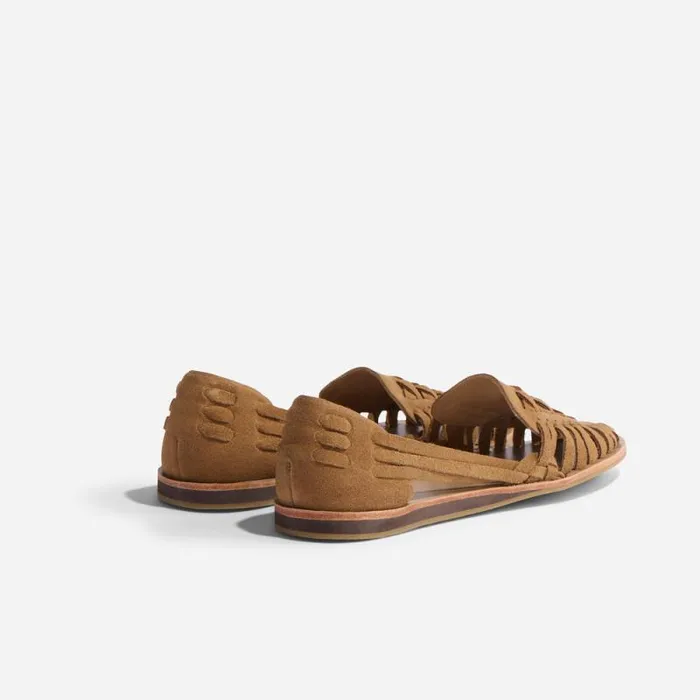 Nisolo Flats and Slip Ons Women Huarache Sandal Caramel Nisolo Flats and Slip Ons Women Huarache Sandal Caramel
