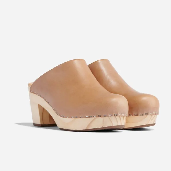 Nisolo Heels Women AllDay Heeled Clog Almond