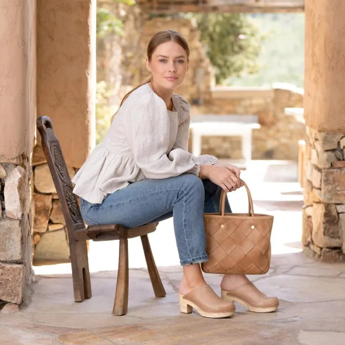 Nisolo Heels Women AllDay Heeled Clog Almond