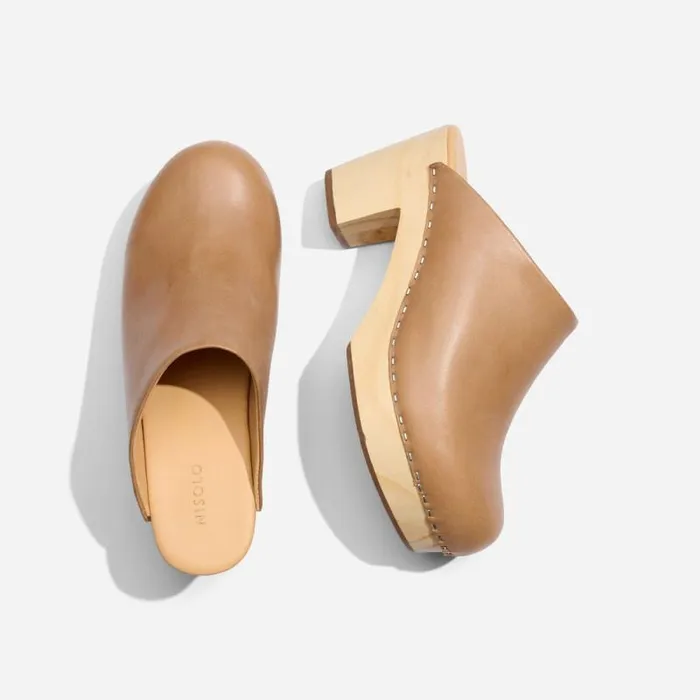 Nisolo Heels Women AllDay Heeled Clog Almond