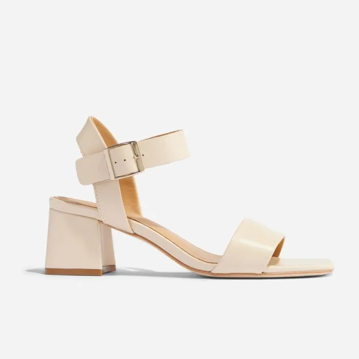 Nisolo Heels Women Stella GoTo Block Heel Sandal Bone Nisolo Heels Women Stella GoTo Block Heel Sandal Bone