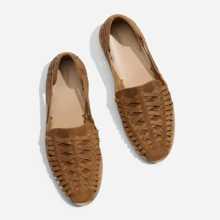 Nisolo Oxfords and Loafers Men Huarache Sandal Tobacco Nisolo Oxfords and Loafers Men Huarache Sandal Tobacco