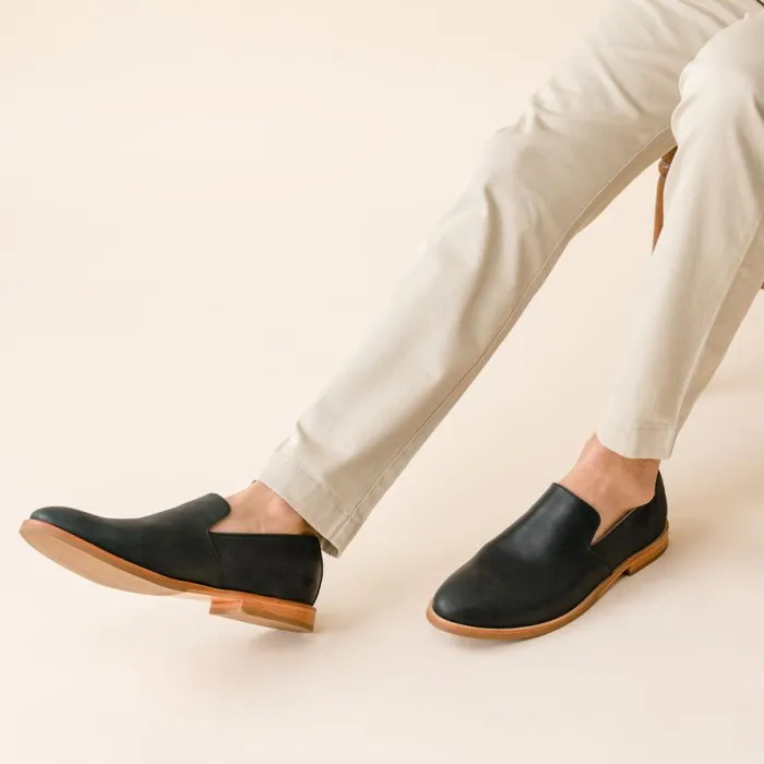 Nisolo Oxfords and Loafers Men Rio SlipOn Loafer Black Nisolo Oxfords and Loafers Men Rio SlipOn Loafer Black