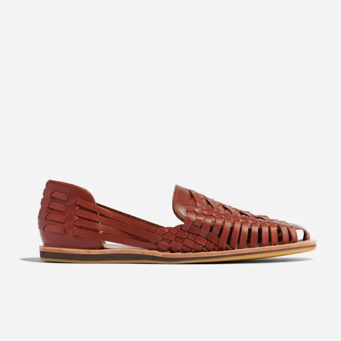 Nisolo Sandals and Slip Ons Men Huarache Sandal Brandy