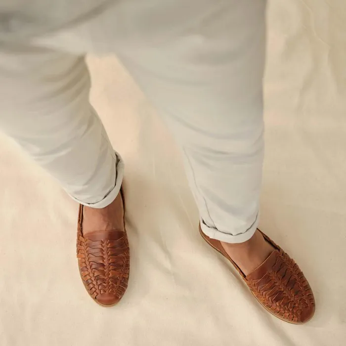 Nisolo Sandals and Slip Ons Men Huarache Sandal Brandy