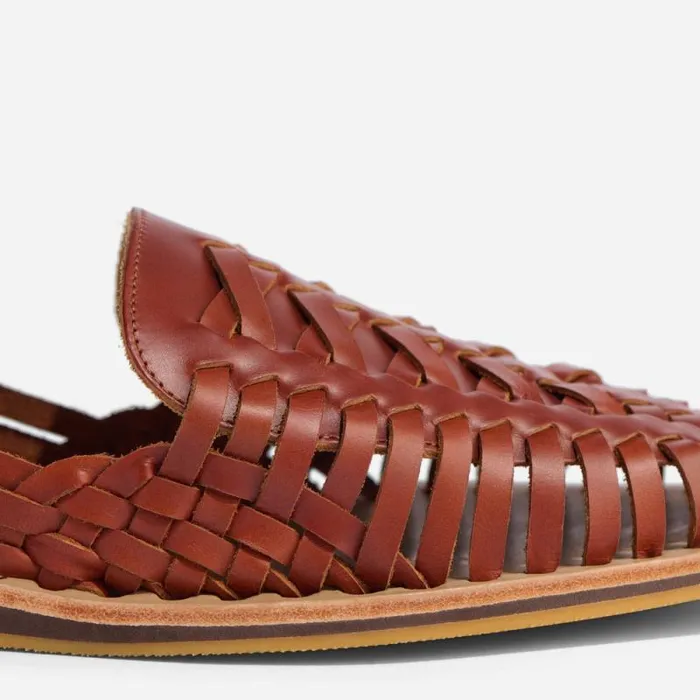 Nisolo Sandals and Slip Ons Men Huarache Sandal Brandy