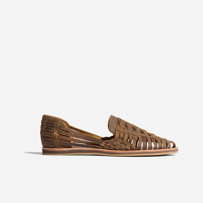 Nisolo Sandals and Slip Ons Men Huarache Sandal Waxed Brown Nisolo Sandals and Slip Ons Men Huarache Sandal Waxed Brown