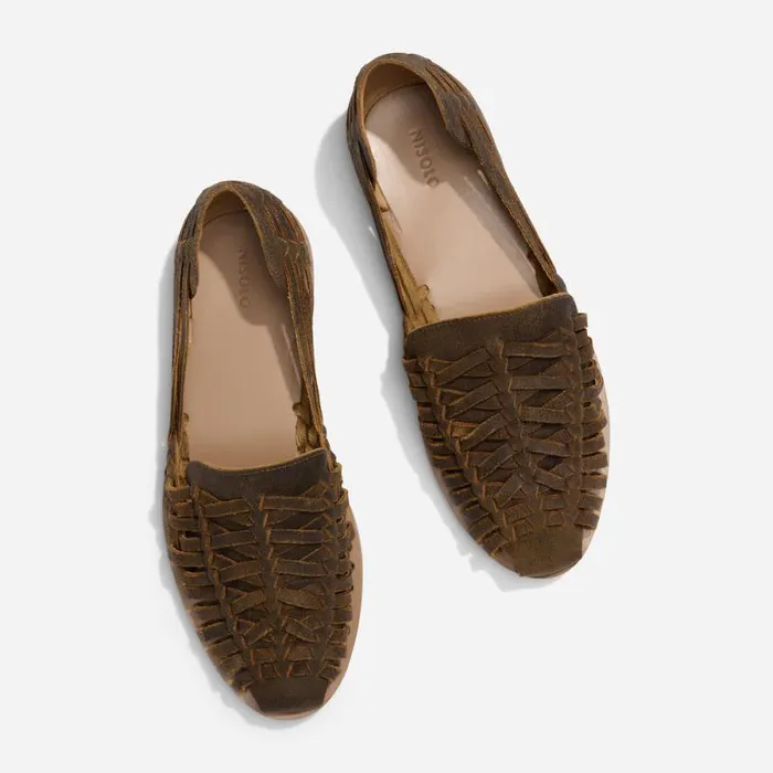 Nisolo Sandals and Slip Ons Men Huarache Sandal Waxed Brown Nisolo Sandals and Slip Ons Men Huarache Sandal Waxed Brown
