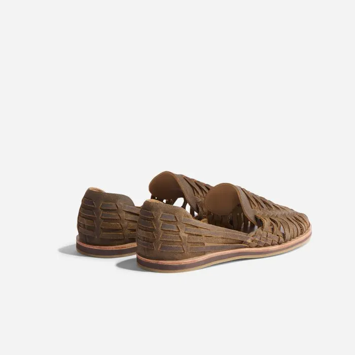 Nisolo Sandals and Slip Ons Men Huarache Sandal Waxed Brown Nisolo Sandals and Slip Ons Men Huarache Sandal Waxed Brown