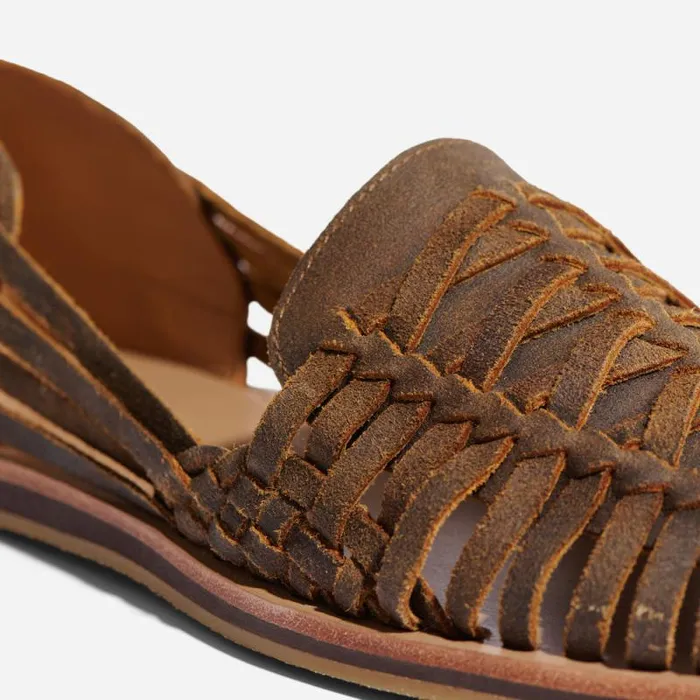 Nisolo Sandals and Slip Ons Men Huarache Sandal Waxed Brown Nisolo Sandals and Slip Ons Men Huarache Sandal Waxed Brown