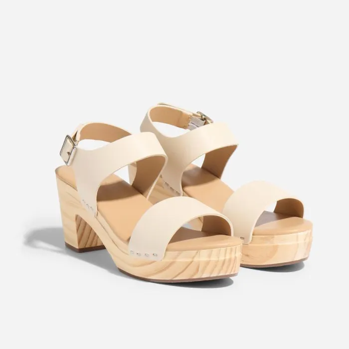 Nisolo Sandals Women AllDay Open Toe Clog Bone
