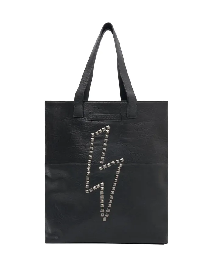 One Teaspoon Bags LEATHER STUDDED LIGHTNING BOLT TOTE 8211 Women One Teaspoon Bags LEATHER STUDDED LIGHTNING BOLT TOTE 8211 Women