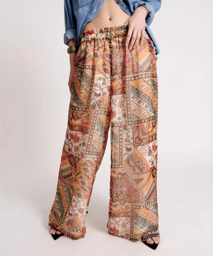 One Teaspoon Bottoms BAZAAR PAISLEY PALAZZO PANTS 8211 Women One Teaspoon Bottoms BAZAAR PAISLEY PALAZZO PANTS 8211 Women