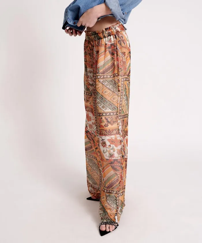 One Teaspoon Bottoms BAZAAR PAISLEY PALAZZO PANTS 8211 Women One Teaspoon Bottoms BAZAAR PAISLEY PALAZZO PANTS 8211 Women