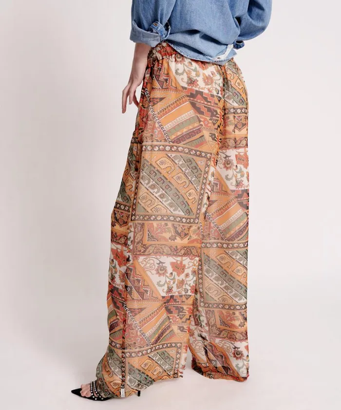 One Teaspoon Bottoms BAZAAR PAISLEY PALAZZO PANTS 8211 Women One Teaspoon Bottoms BAZAAR PAISLEY PALAZZO PANTS 8211 Women