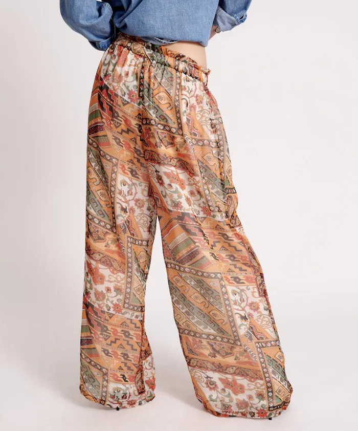 One Teaspoon Bottoms BAZAAR PAISLEY PALAZZO PANTS 8211 Women One Teaspoon Bottoms BAZAAR PAISLEY PALAZZO PANTS 8211 Women