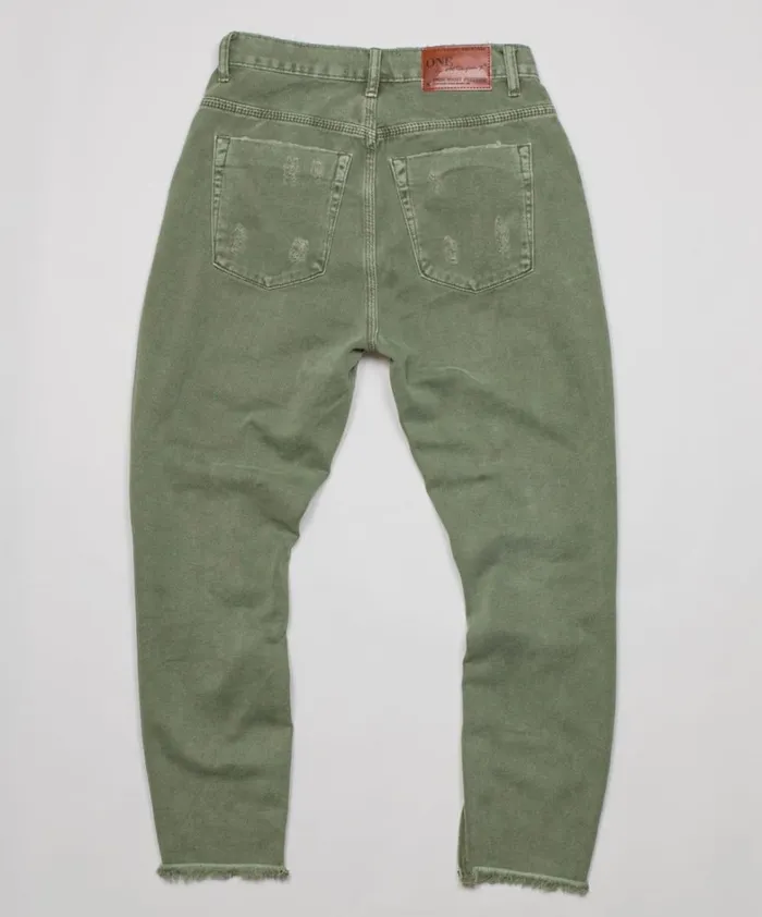 One Teaspoon Bottoms SUPER KHAKI HIGH WAIST FREEBIRDS SKINNY PANT 8211 Women