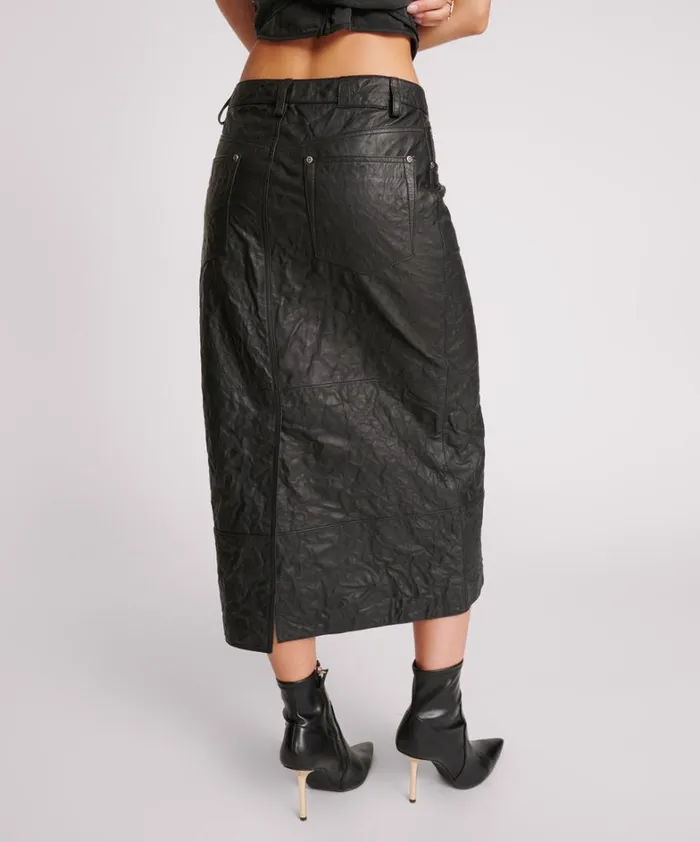 One Teaspoon Bottoms TEXTURED LEATHER CASSIDY LEATHER SKIRT 8211 Women