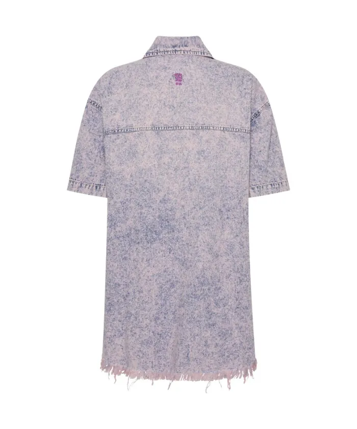 One Teaspoon Denim Dresses CANDY ACID PARIS DENIM SHIRT DRESS 8211 Women One Teaspoon Denim Dresses CANDY ACID PARIS DENIM SHIRT DRESS 8211 Women