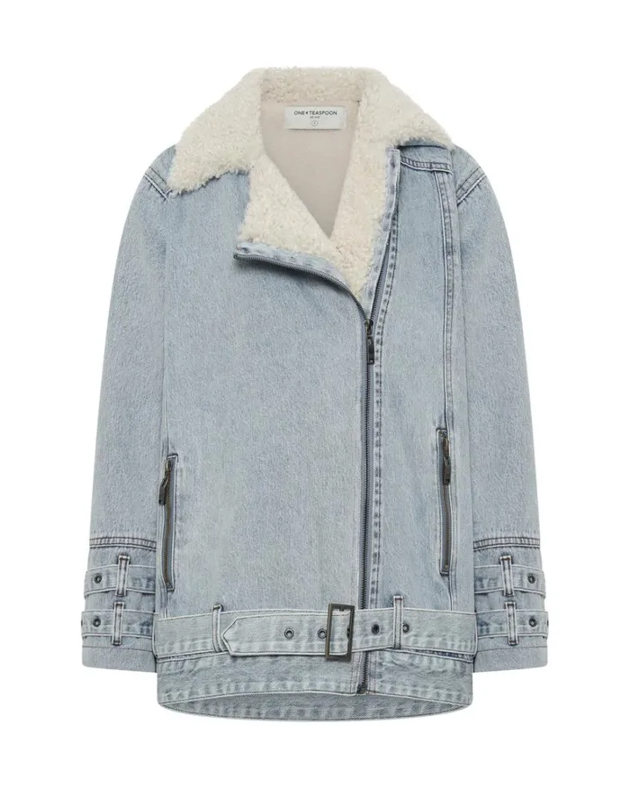 One Teaspoon Denim Jackets SALTY DOG DENIM AVIATOR JACKET 8211 Women One Teaspoon Denim Jackets SALTY DOG DENIM AVIATOR JACKET 8211 Women