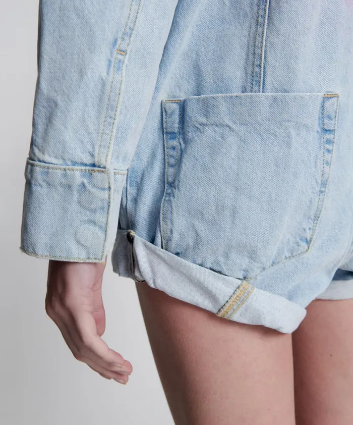 One Teaspoon Denim Jumpsuits BEST BLUE SMILEY CARGO PROPHECY JUMPSUIT 8211 Women
